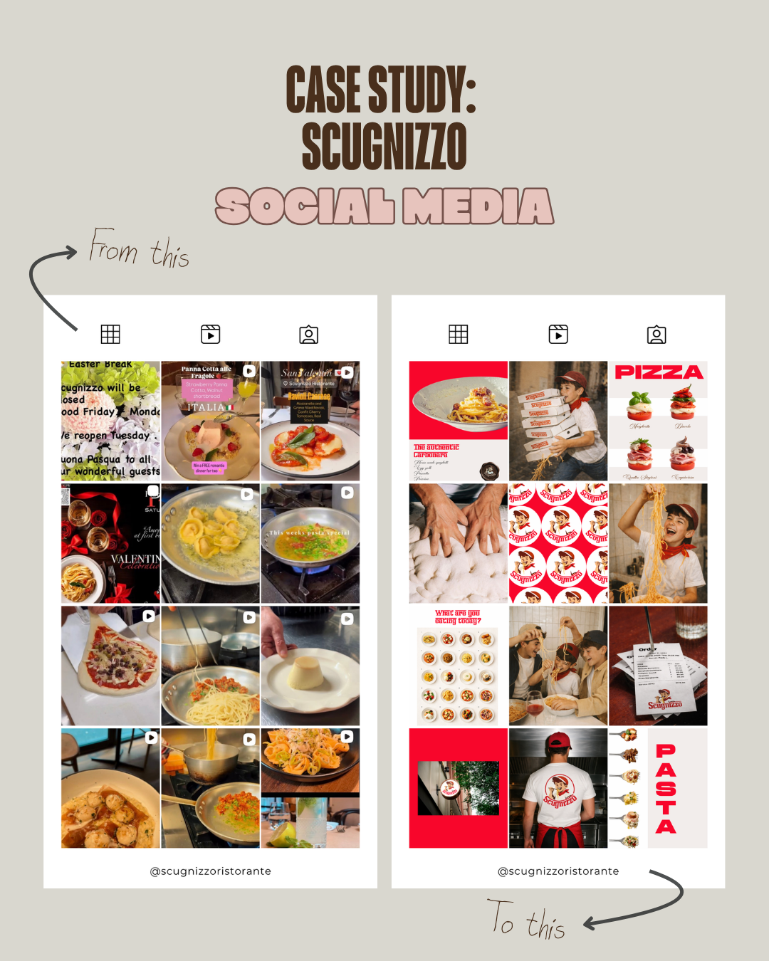 Scugnizzo Ristorante — Social media transformation