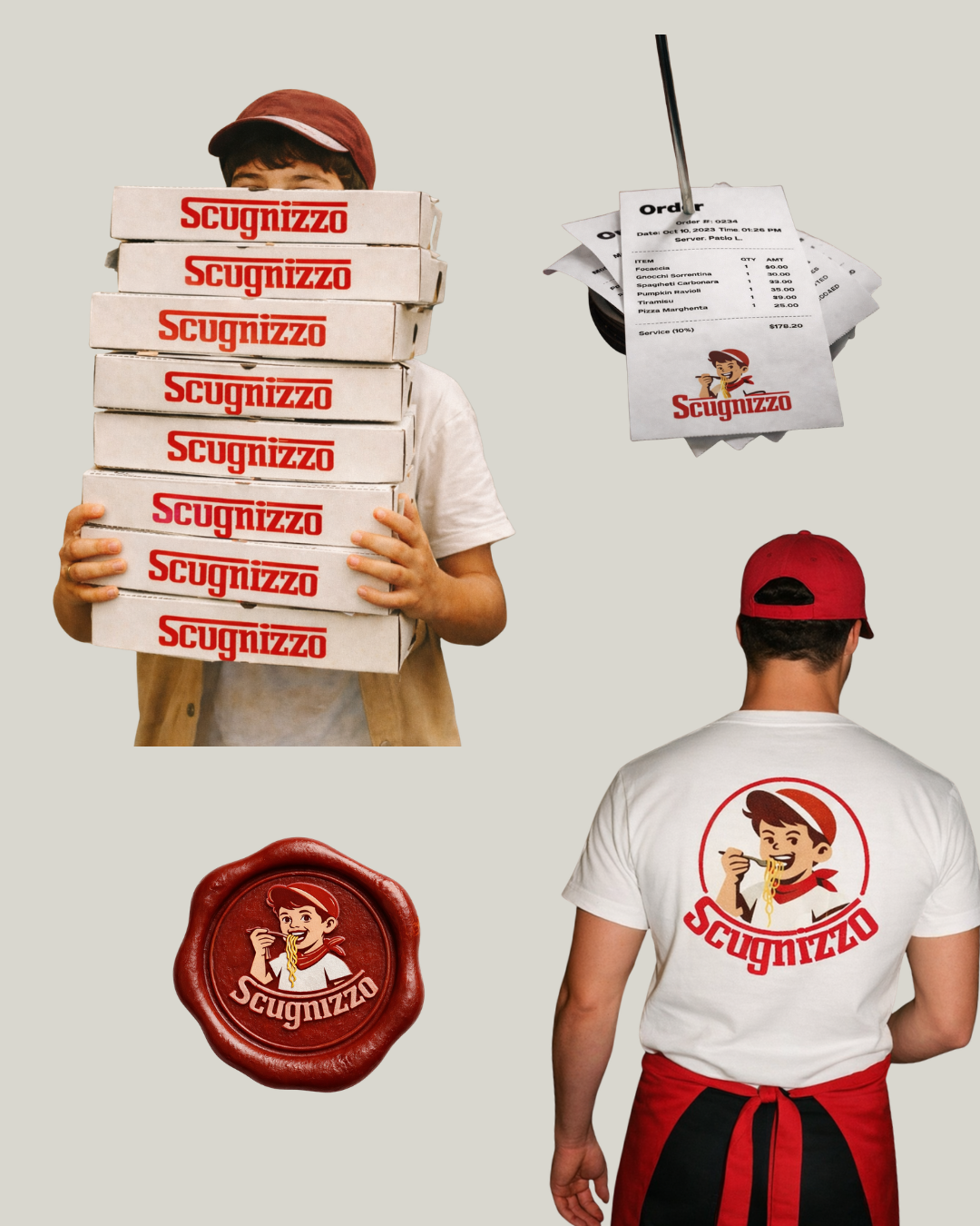 Scugnizzo Ristorante — Brand materials